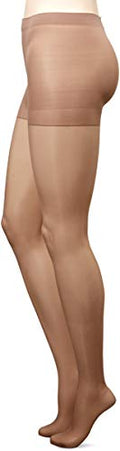 L'eggs womens LÃ‚â€™eggs Women's Sheer Energy Control Top Sheer Toe pantyhose, Jet Black, Queen US