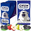 Chum Fruit Bites 100% Real Fruit Snacks - Strawberry, 12-Pack | Non-GMO, No Added Sugar or Preservatives | Top 12 Allergen and School Friendly, Nut-Free, Gluten-Free, Vegan, Kosher, Paleo