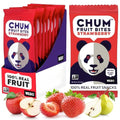 Chum Fruit Bites 100% Real Fruit Snacks - Strawberry, 12-Pack | Non-GMO, No Added Sugar or Preservatives | Top 12 Allergen and School Friendly, Nut-Free, Gluten-Free, Vegan, Kosher, Paleo