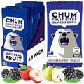 Chum Fruit Bites 100% Real Fruit Snacks - Strawberry, 12-Pack | Non-GMO, No Added Sugar or Preservatives | Top 12 Allergen and School Friendly, Nut-Free, Gluten-Free, Vegan, Kosher, Paleo